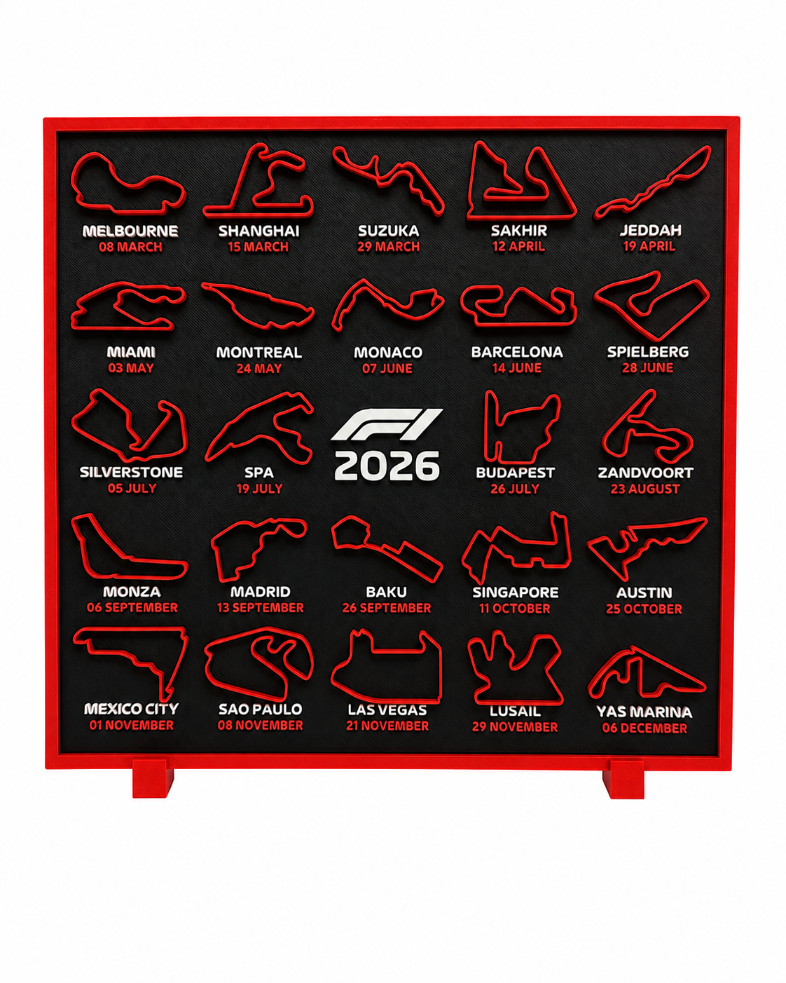 🏎️ Calendario de Circuitos 3D – F1 & MotoGP